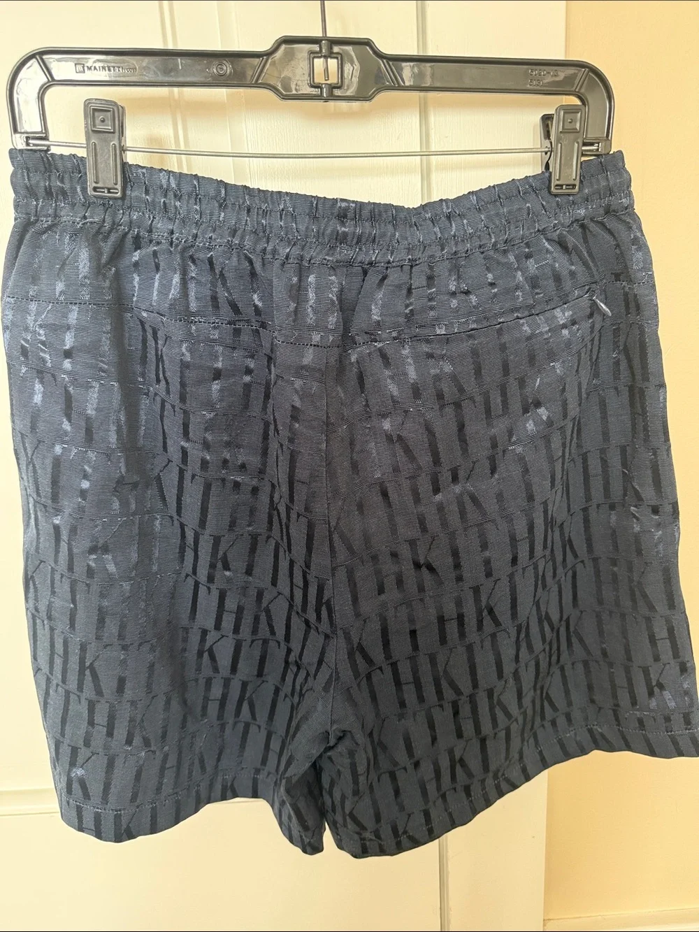 Kith Navy Jacquard Logo Drawstring Shorts Sz M